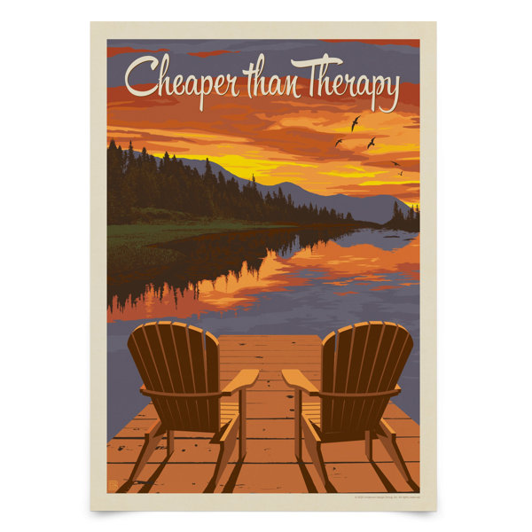 Marlow Home Co. Karyl Cheaper Than Therapy No Frame Art Prints